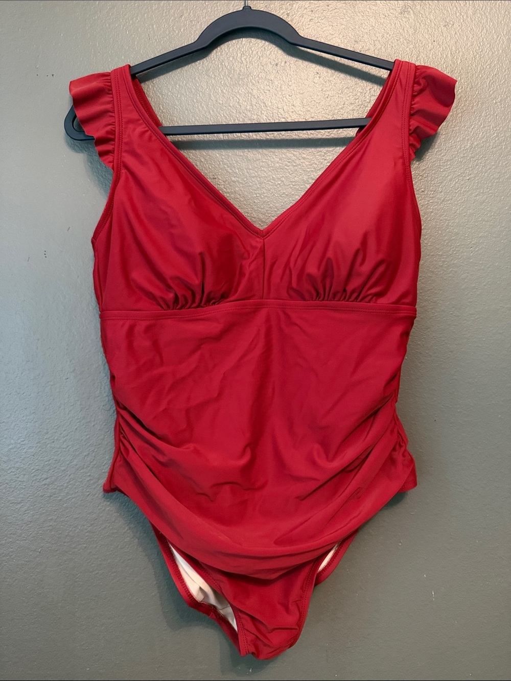 Kona Sol Ruffled Ruched One Piece